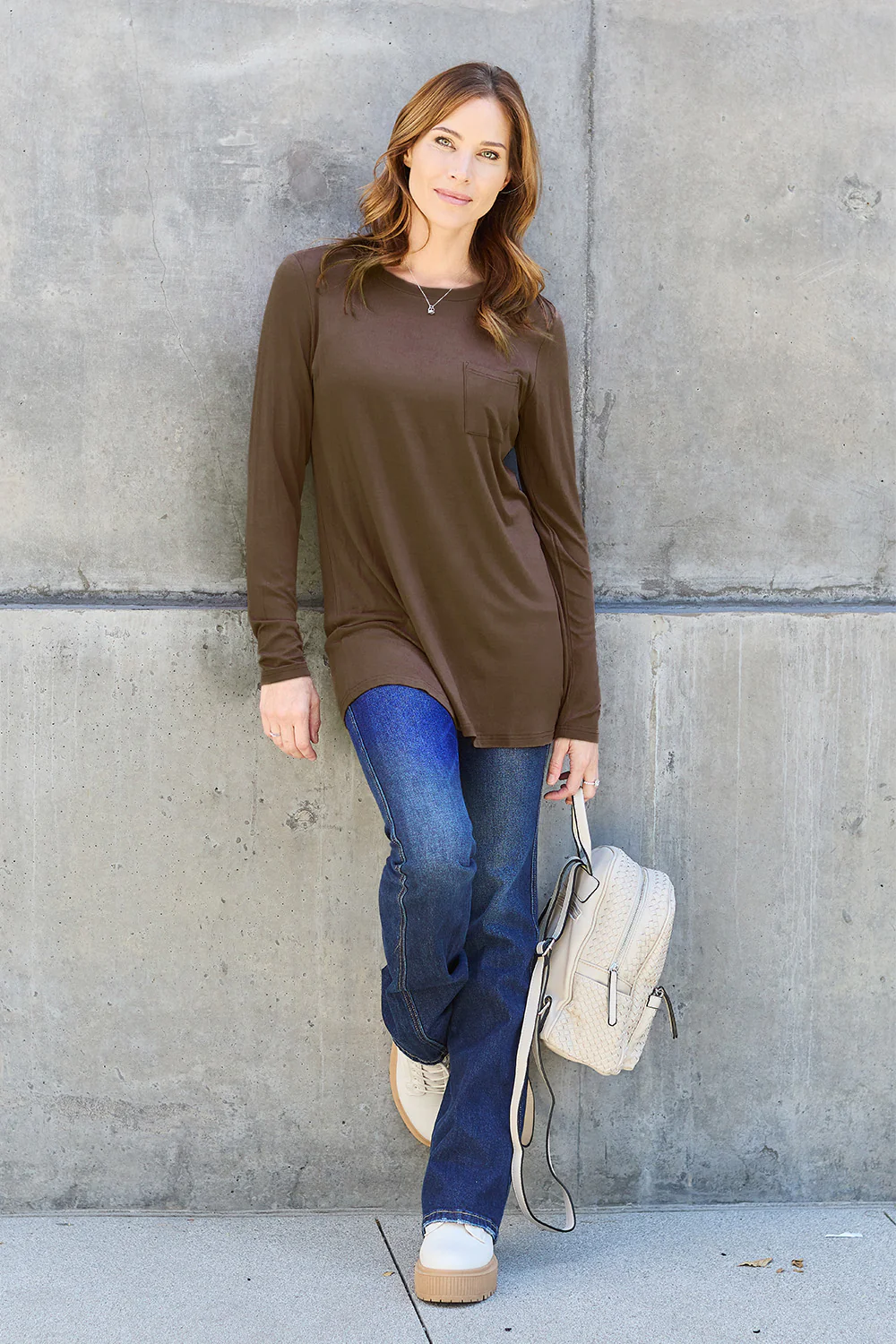 Basic Bae Full Size Round Neck Long Sleeve Top - Image 16