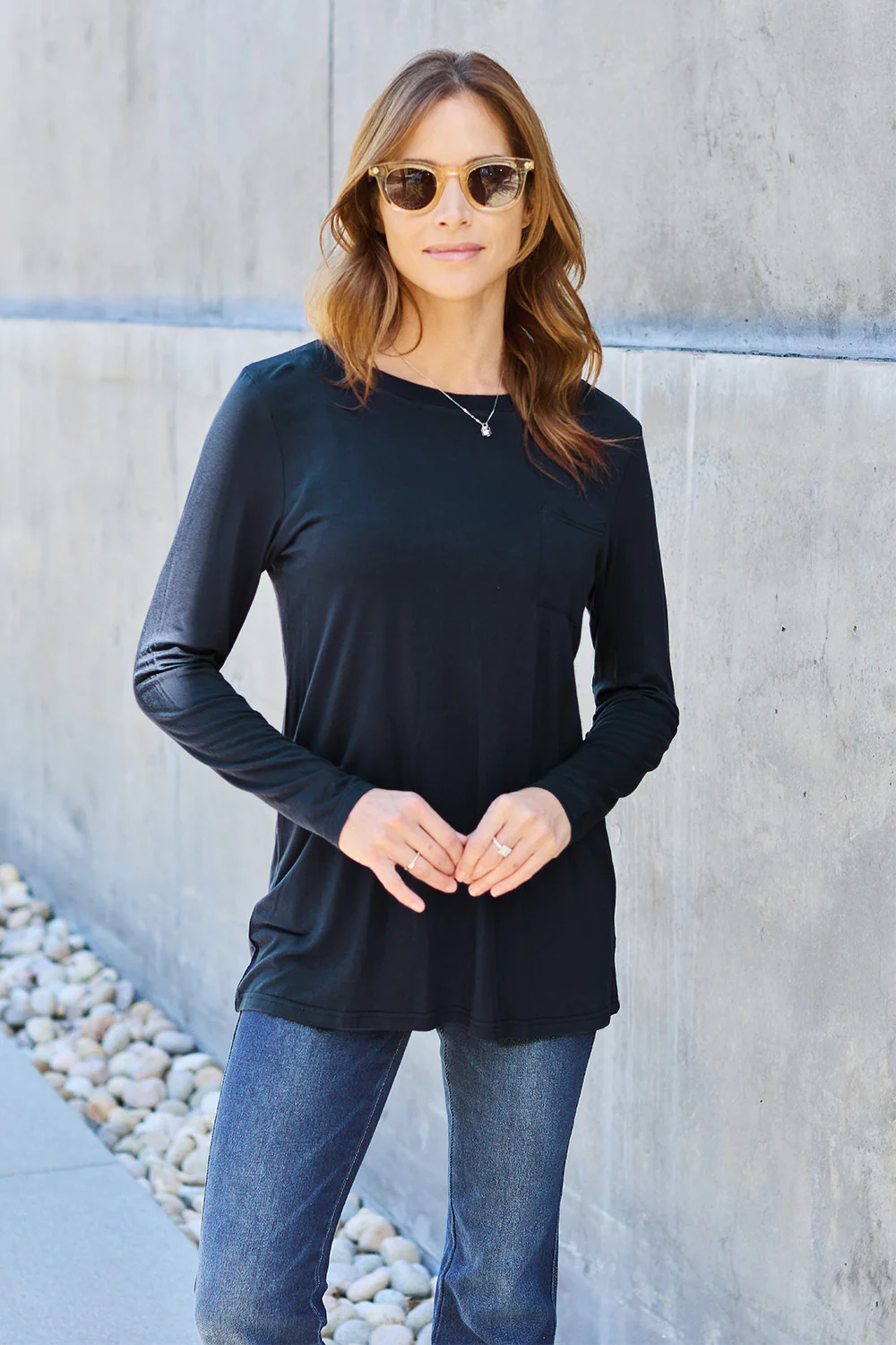 Basic Bae Full Size Round Neck Long Sleeve Top - Image 17