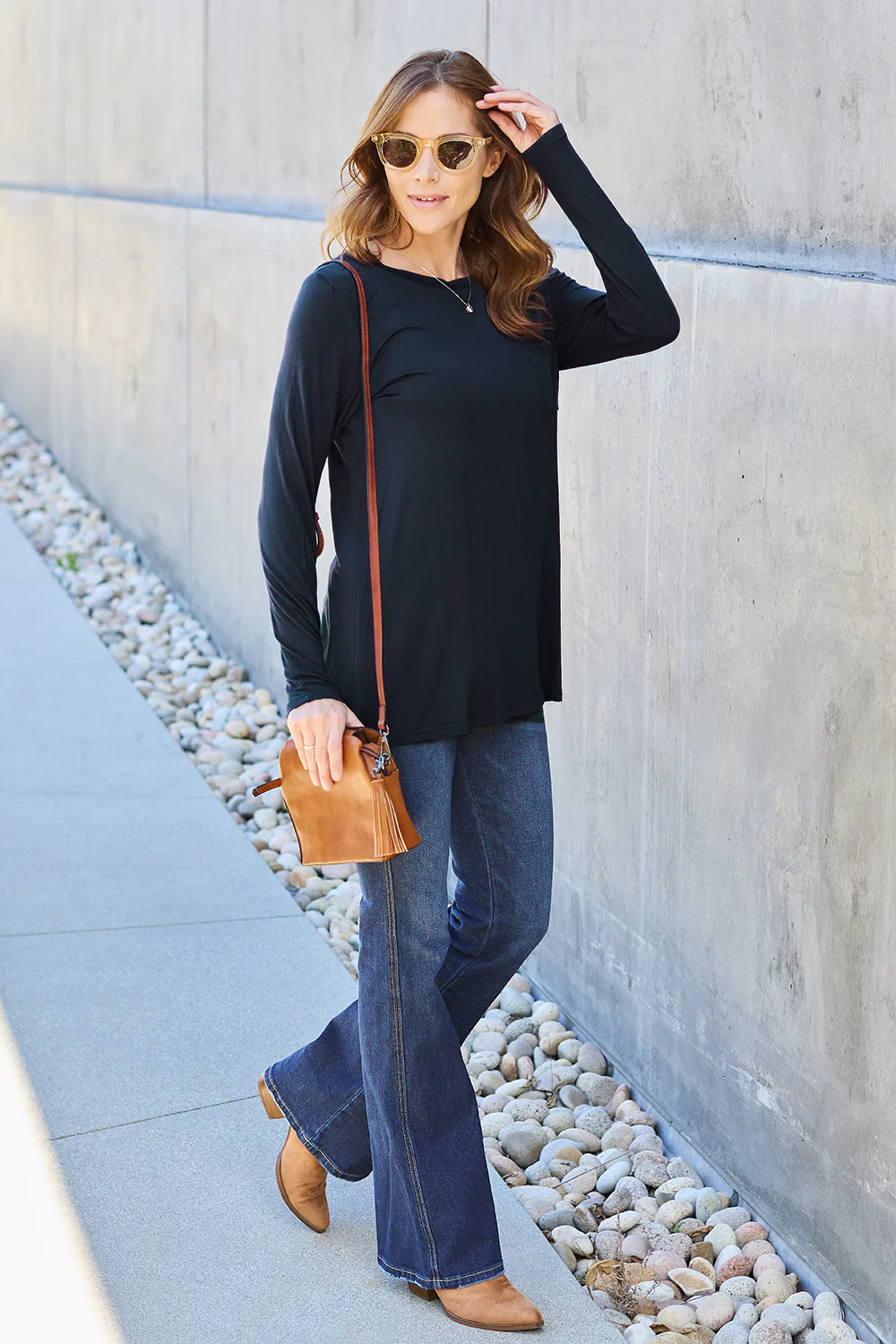 Basic Bae Full Size Round Neck Long Sleeve Top - Image 20