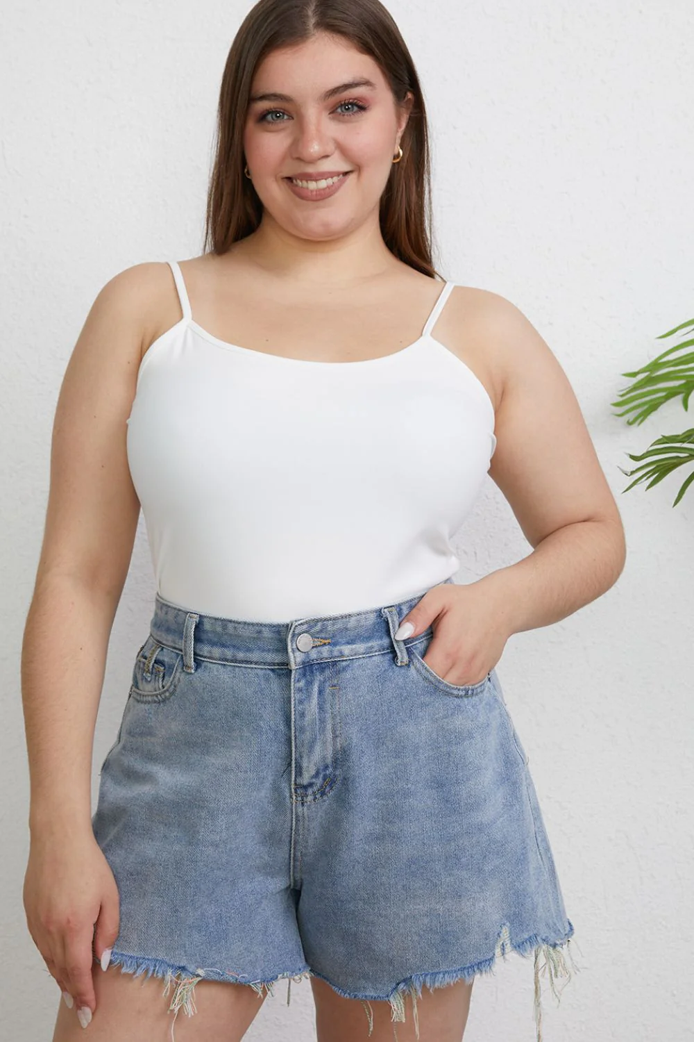 Basic Bae Full Size Round Neck Slim Cami - Image 4