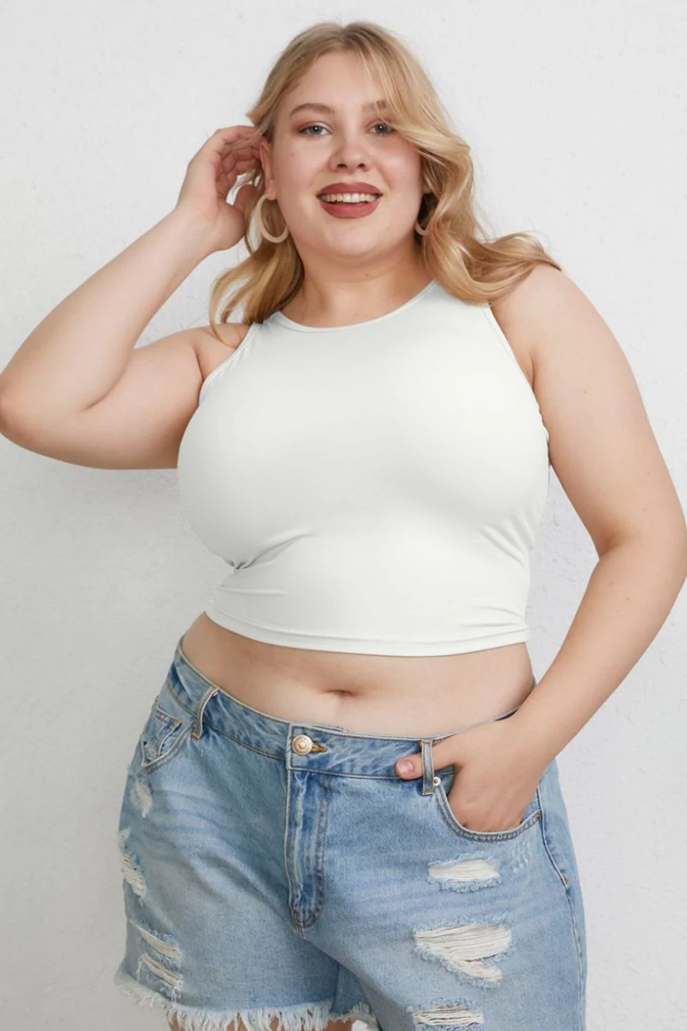Basic Bae Full Size Round Neck Slim Tank - Image 11