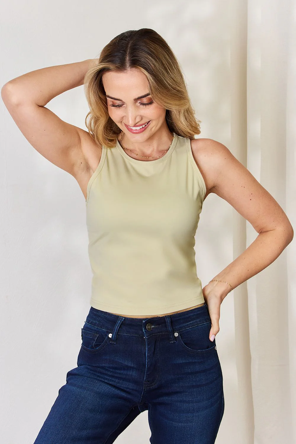 Basic Bae Full Size Round Neck Slim Tank - Image 15