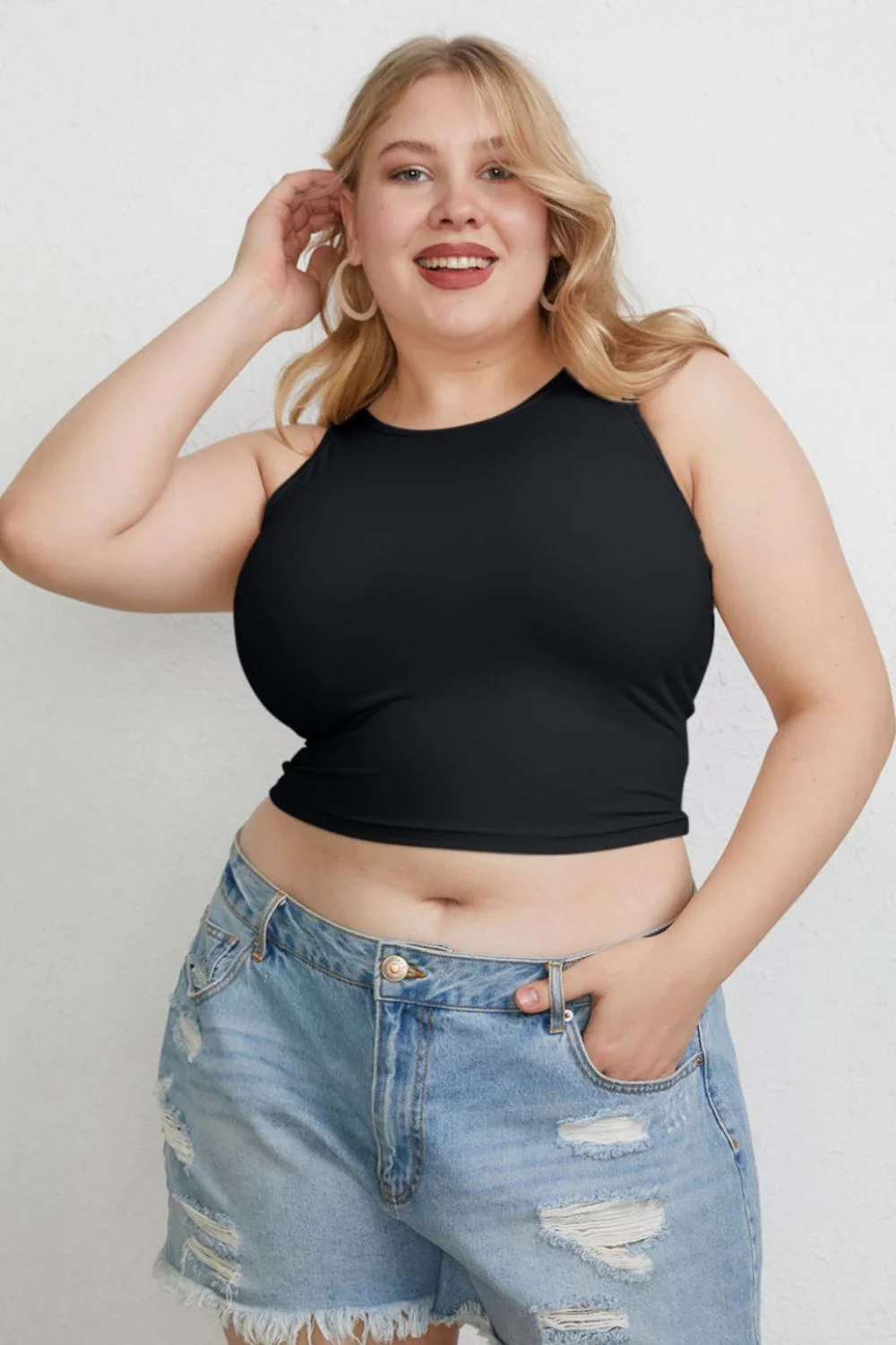 Basic Bae Full Size Round Neck Slim Tank - Image 5
