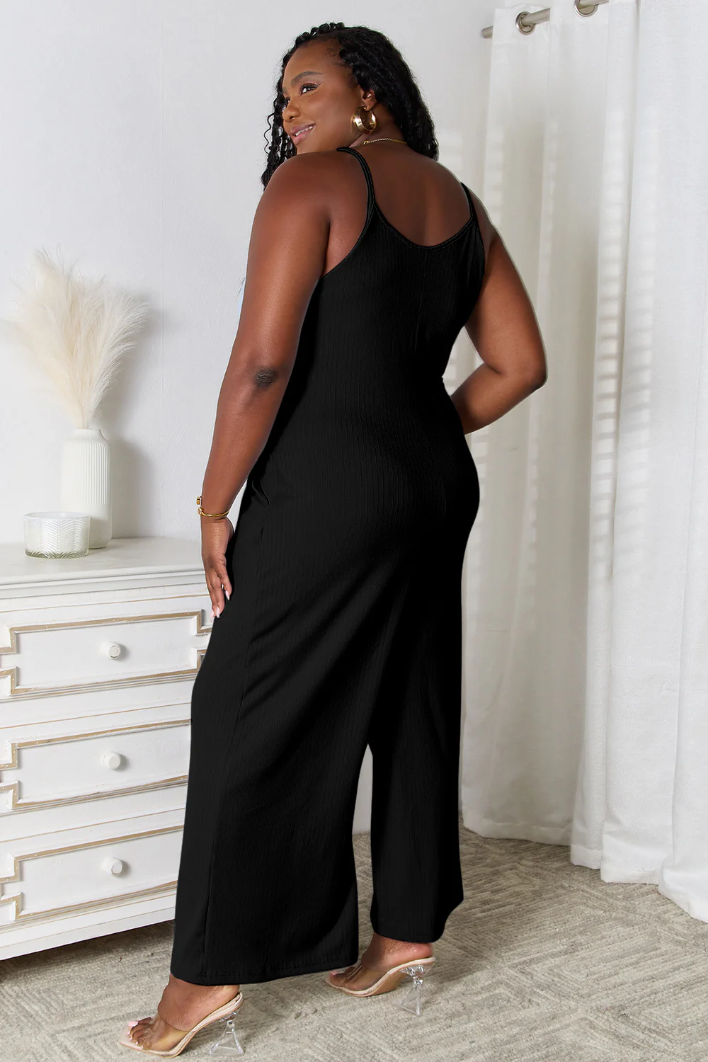 Basic Bae Full Size Spaghetti Strap V-Neck Jumpsuit - Image 13