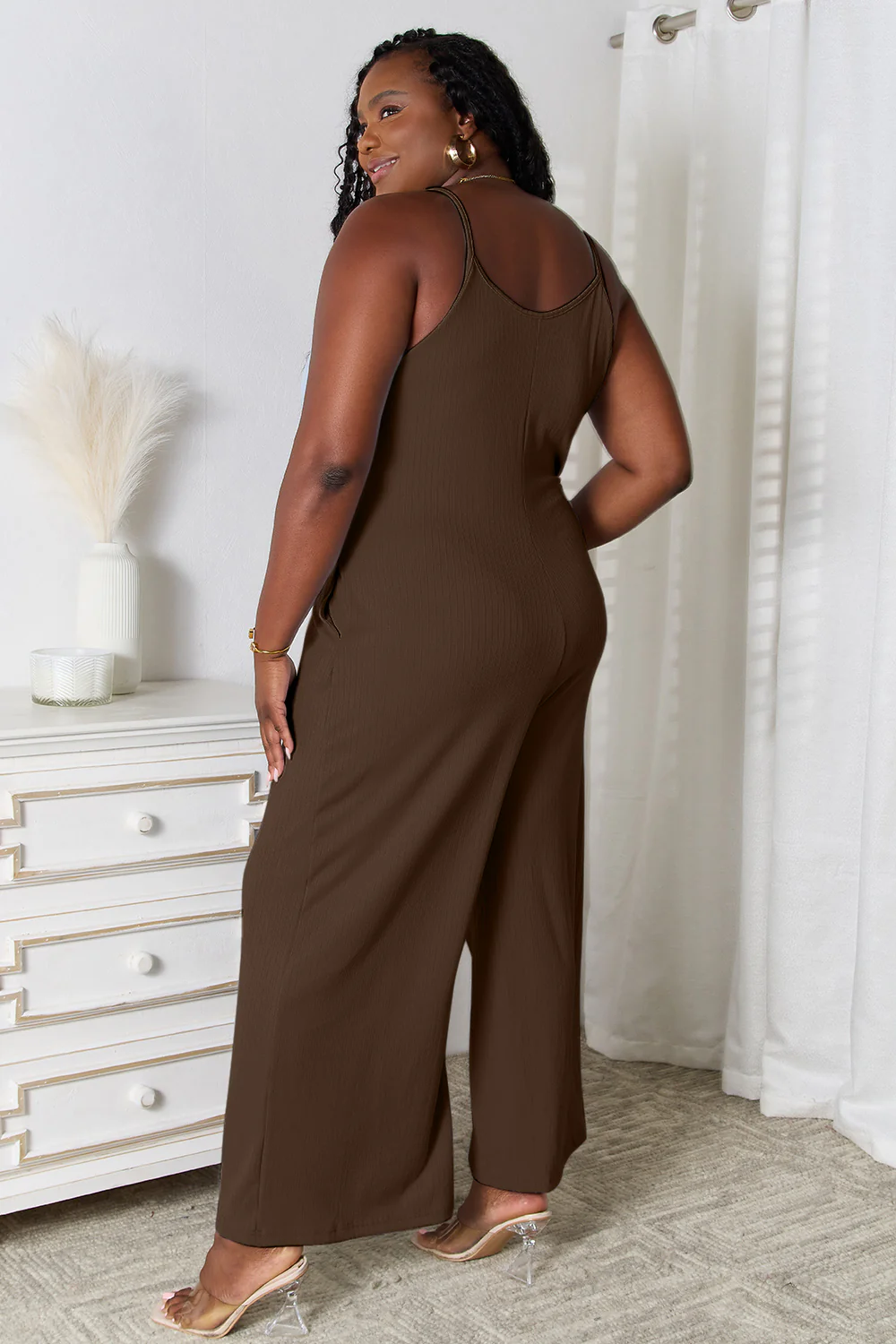 Basic Bae Full Size Spaghetti Strap V-Neck Jumpsuit - Image 9