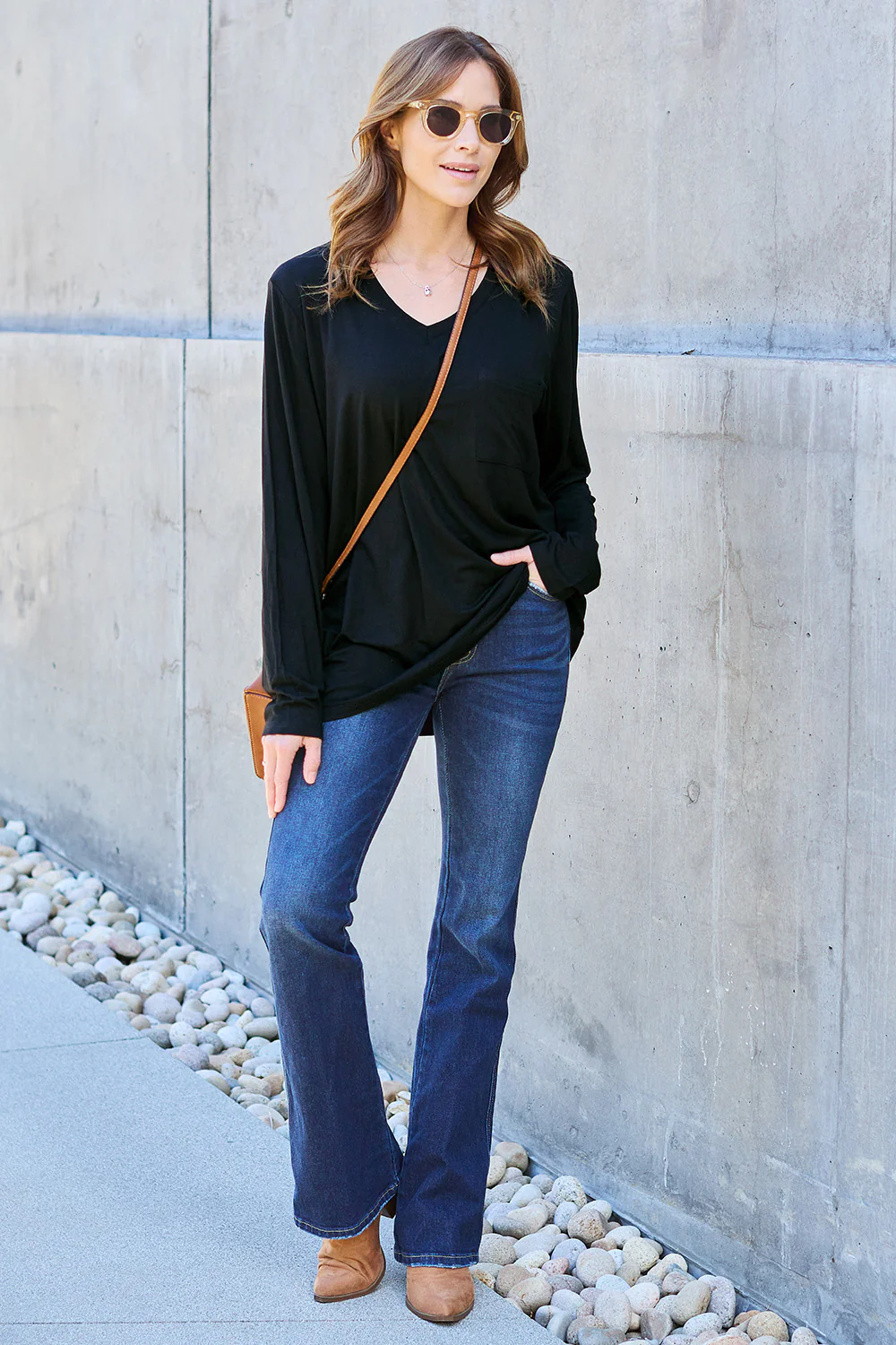 Basic Bae Full Size V-Neck Long Sleeve Top - Image 23