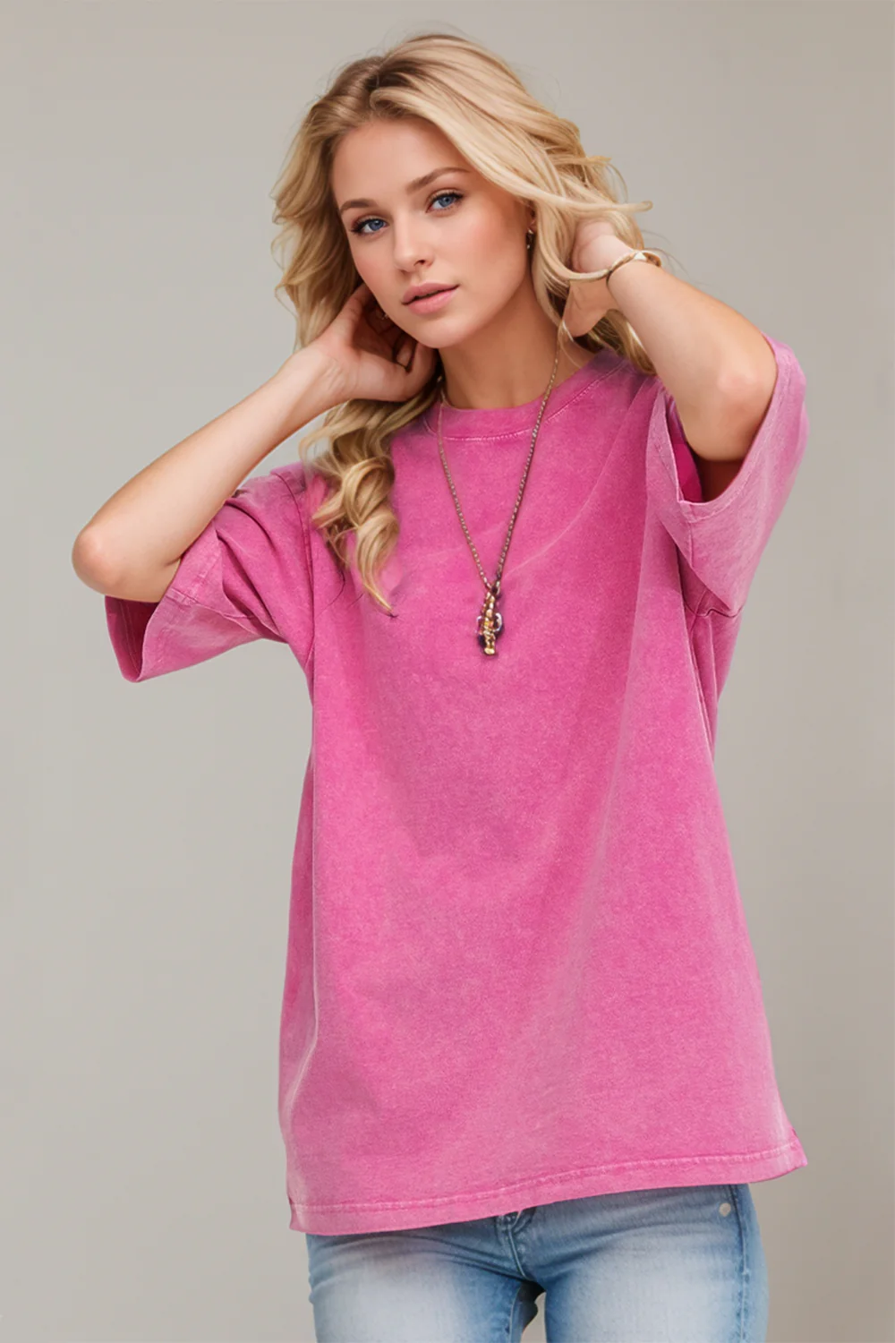 Basic Bae Round Neck Half Sleeve T-Shirt - Image 16