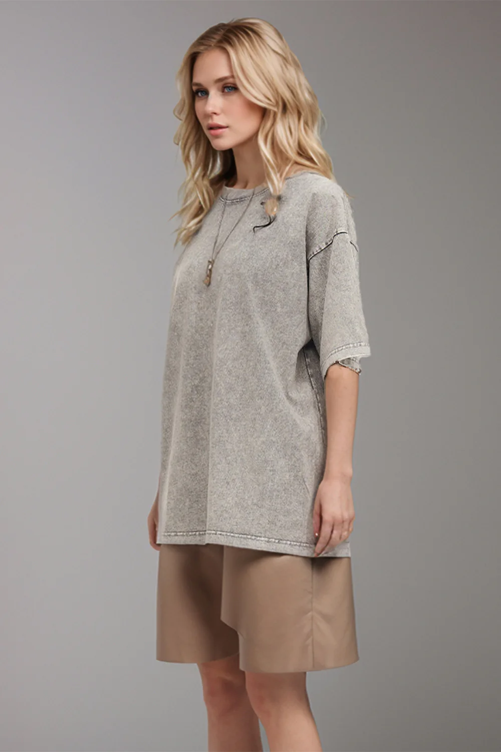 Basic Bae Round Neck Half Sleeve T-Shirt - Image 25