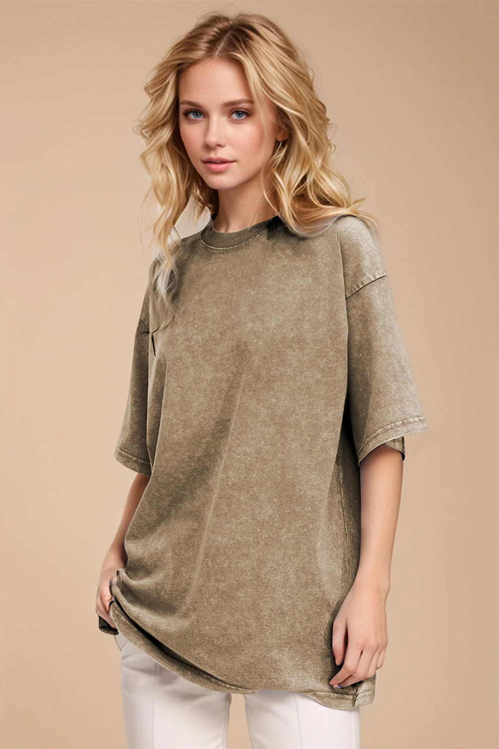 Basic Bae Round Neck Half Sleeve T-Shirt - Image 34