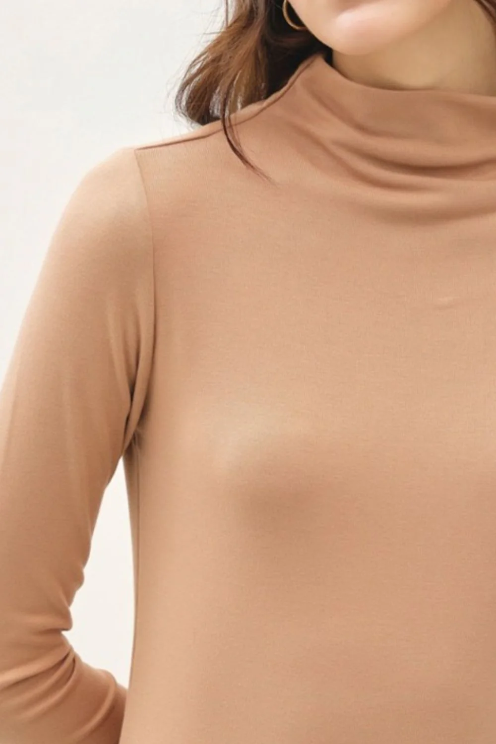 Be Cool Mock Neck Long Sleeve T-Shirt - Image 3