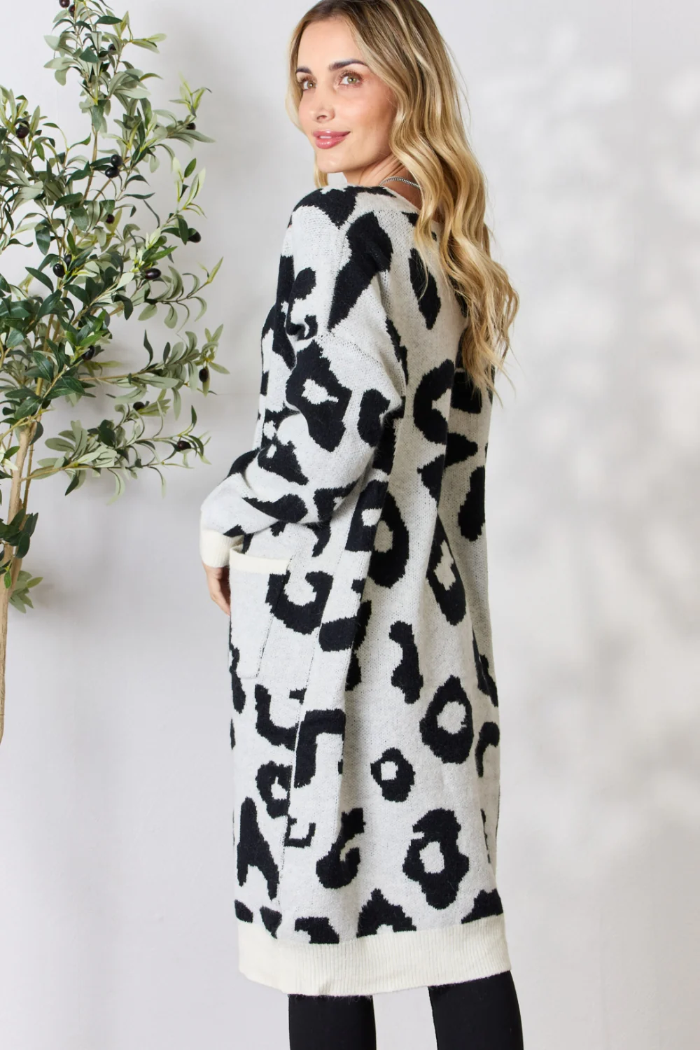 BiBi Leopard Open Front Cardigan - Image 2