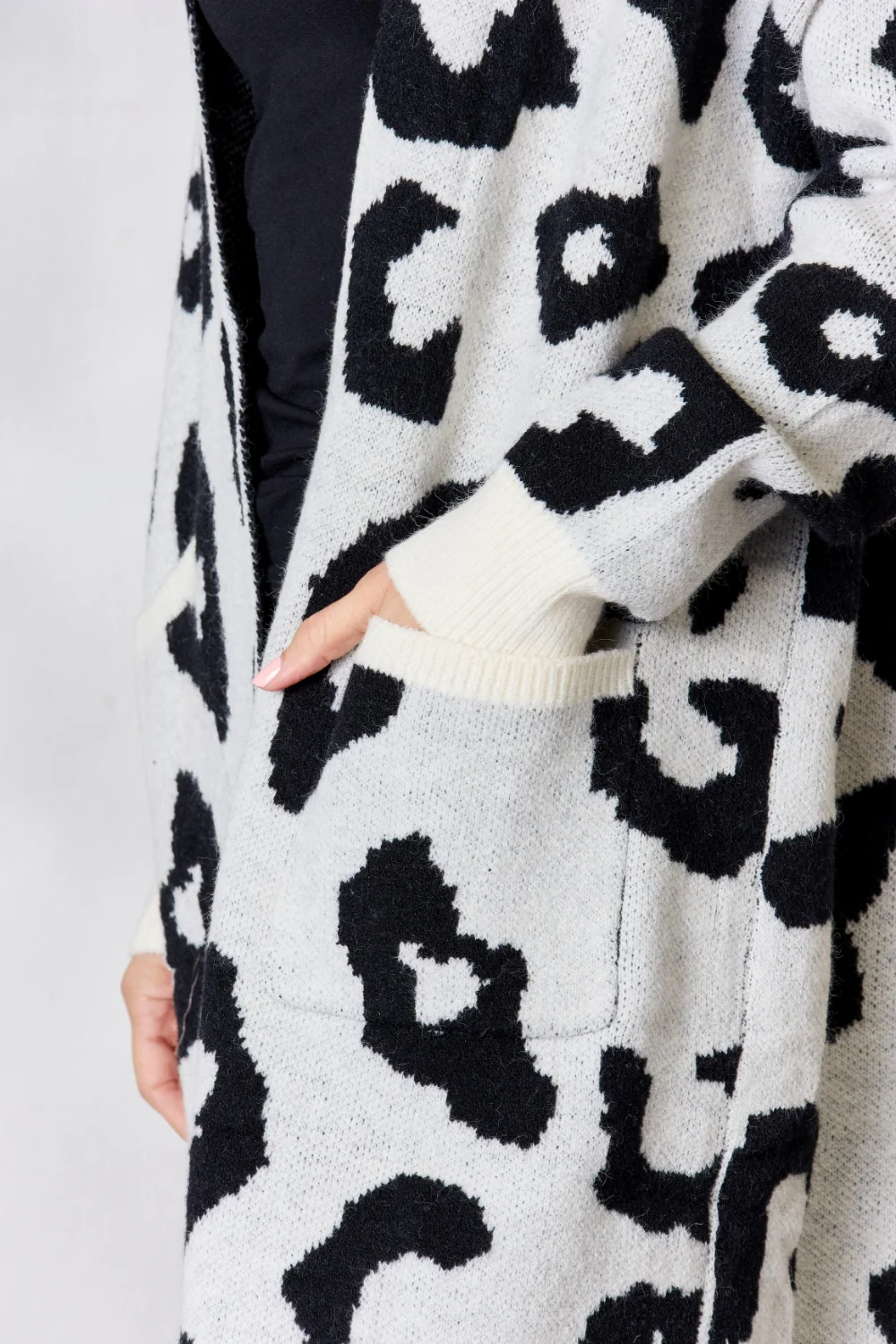BiBi Leopard Open Front Cardigan - Image 5