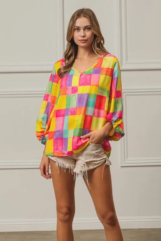 BiBi Multi Block Bubble Pop Ballon Top