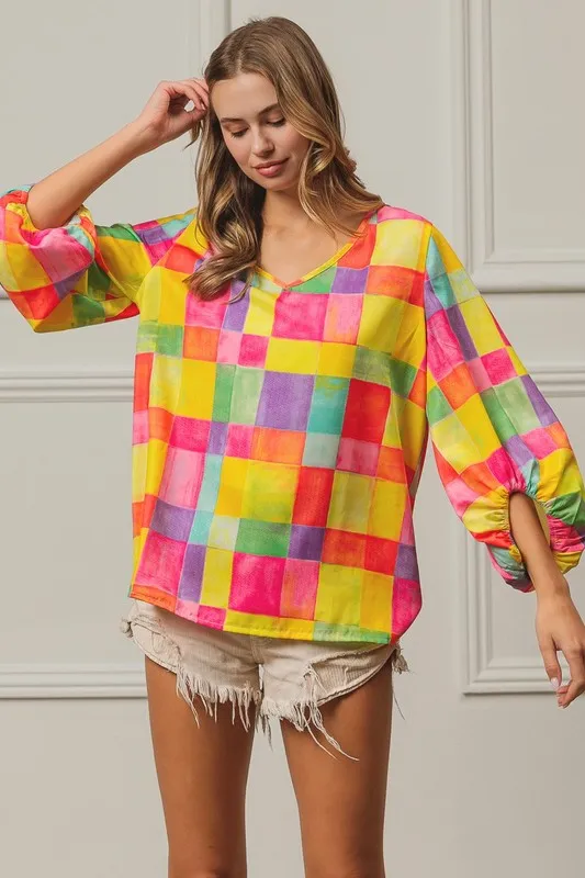 BiBi Multi Block Bubble Pop Ballon Top - Image 10