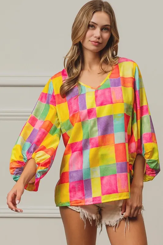 BiBi Multi Block Bubble Pop Ballon Top - Image 11