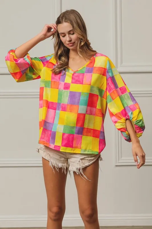 BiBi Multi Block Bubble Pop Ballon Top - Image 12
