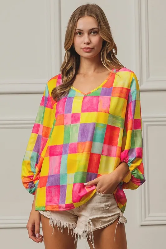 BiBi Multi Block Bubble Pop Ballon Top - Image 13