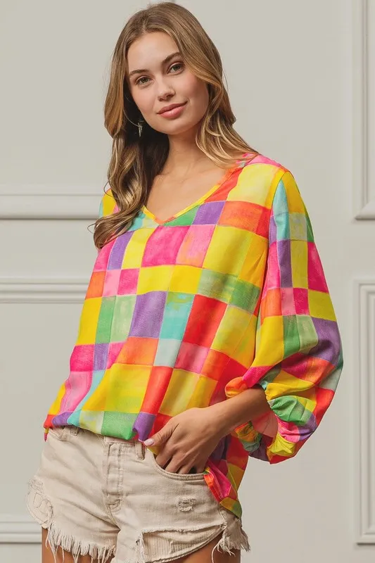 BiBi Multi Block Bubble Pop Ballon Top - Image 15