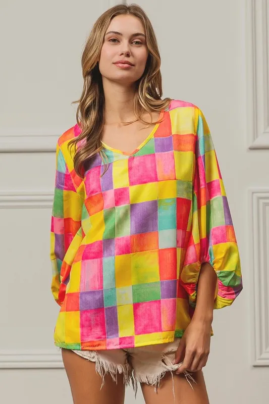 BiBi Multi Block Bubble Pop Ballon Top - Image 19