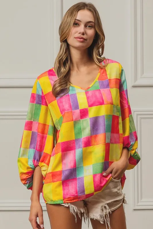 BiBi Multi Block Bubble Pop Ballon Top - Image 4