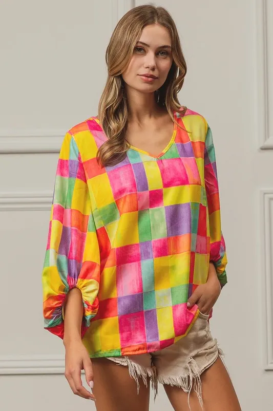 BiBi Multi Block Bubble Pop Ballon Top - Image 5