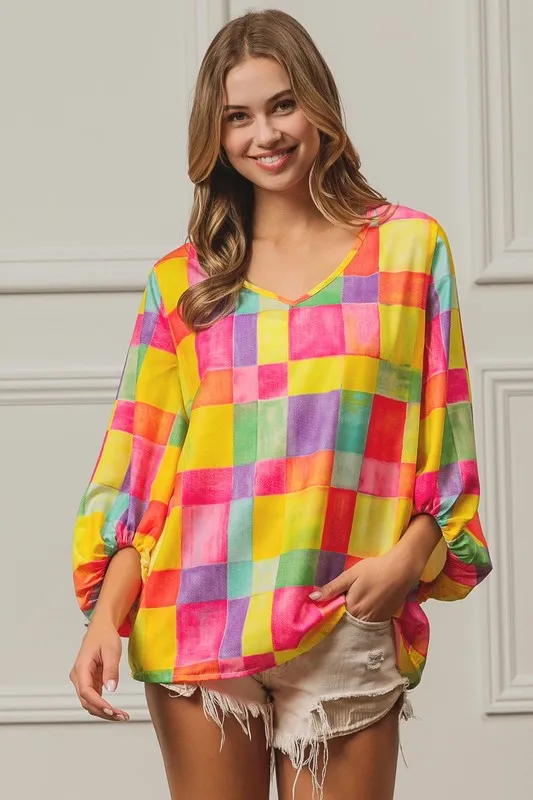 BiBi Multi Block Bubble Pop Ballon Top - Image 7