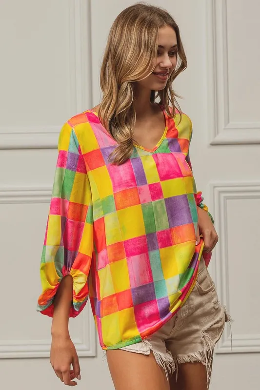 BiBi Multi Block Bubble Pop Ballon Top - Image 8