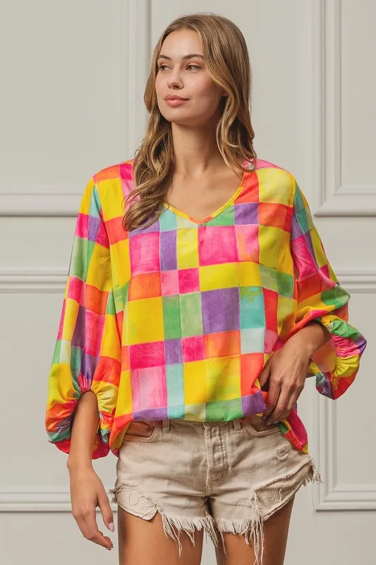 BiBi Multi Block Bubble Pop Ballon Top - Image 9