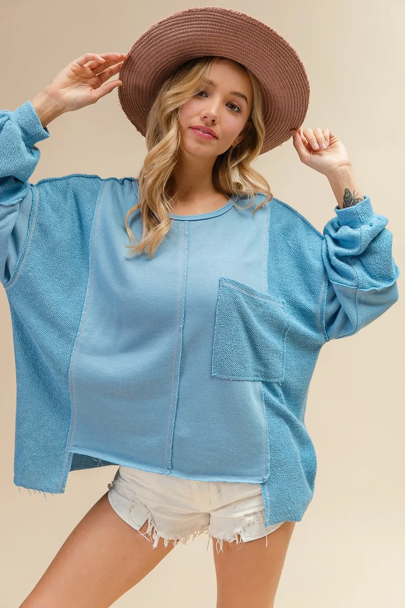 BiBi Oversized Pocket Front Sweatshirt - Image 10