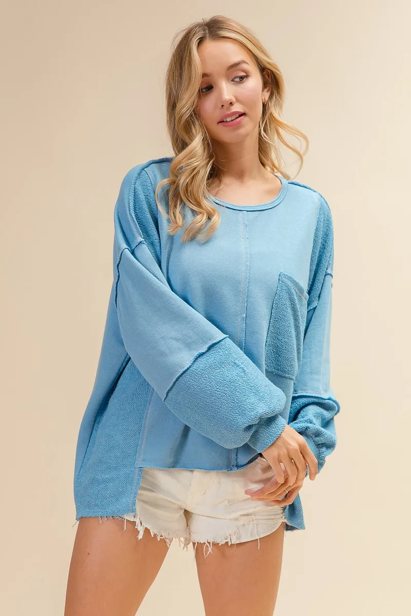 BiBi Oversized Pocket Front Sweatshirt - Image 11