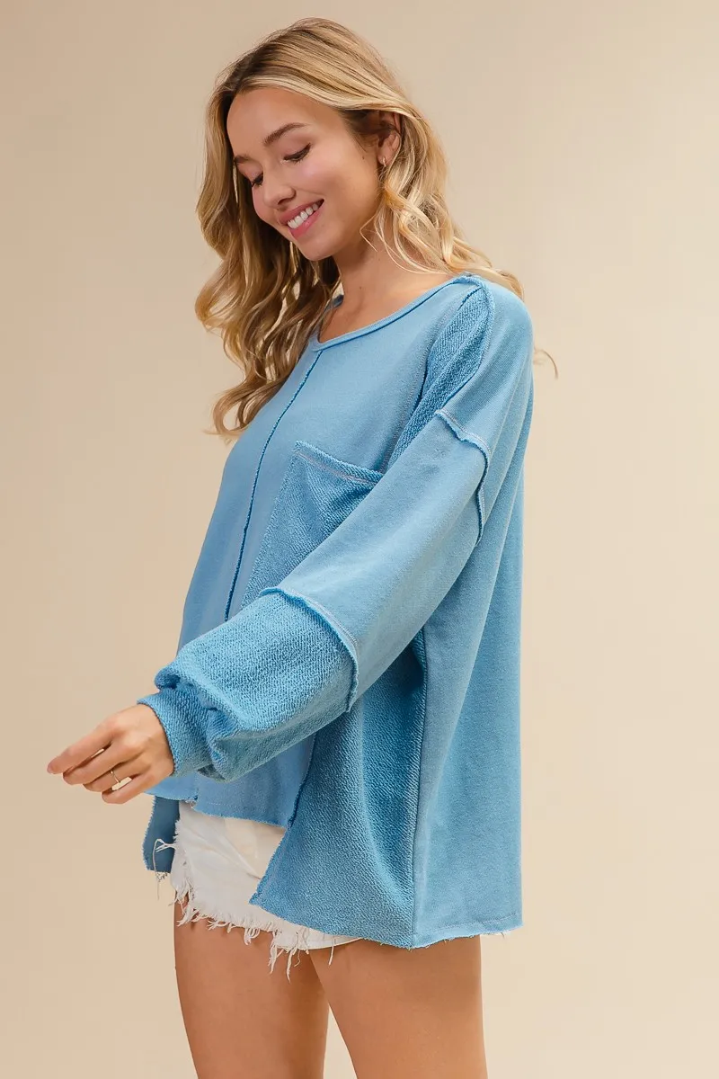BiBi Oversized Pocket Front Sweatshirt - Image 7