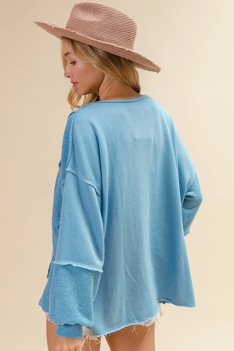 BiBi Oversized Pocket Front Sweatshirt - Image 8