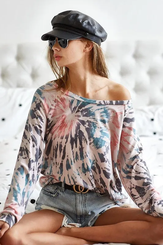BiBi Tie Dye Terry Knit Terry Top - Image 9