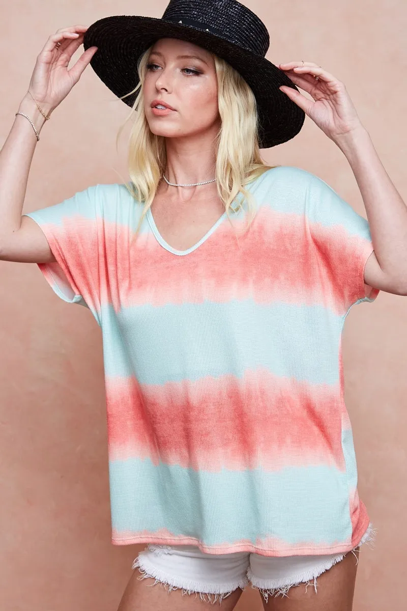 BiBi Tiedye Printed Hacci Knit Top - Image 14