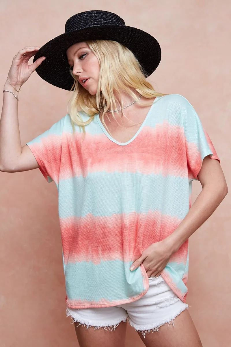 BiBi Tiedye Printed Hacci Knit Top - Image 16
