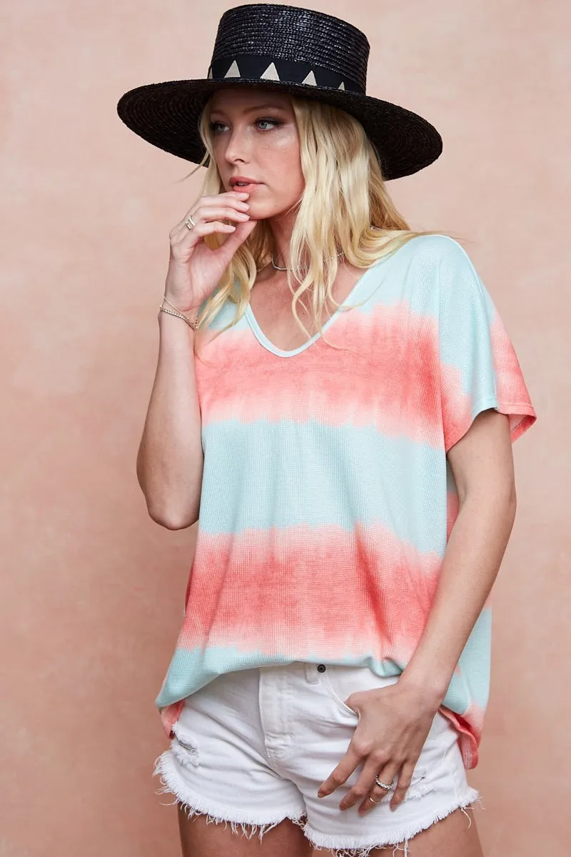 BiBi Tiedye Printed Hacci Knit Top - Image 18
