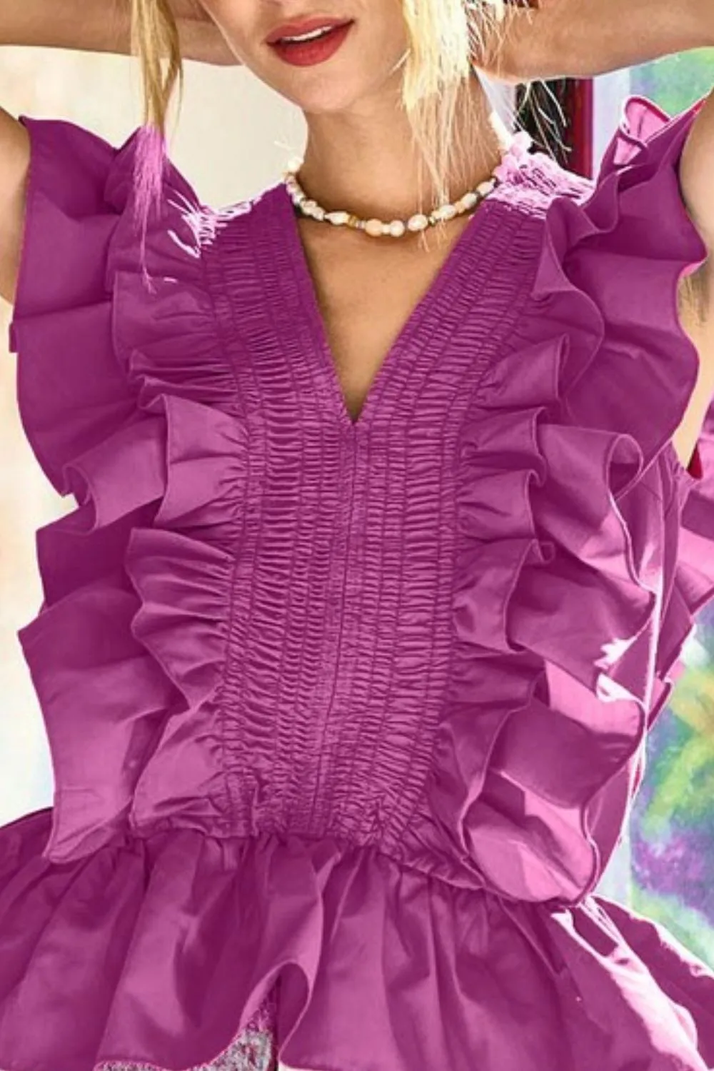 BiBi Woven Ruffled Top - Image 2
