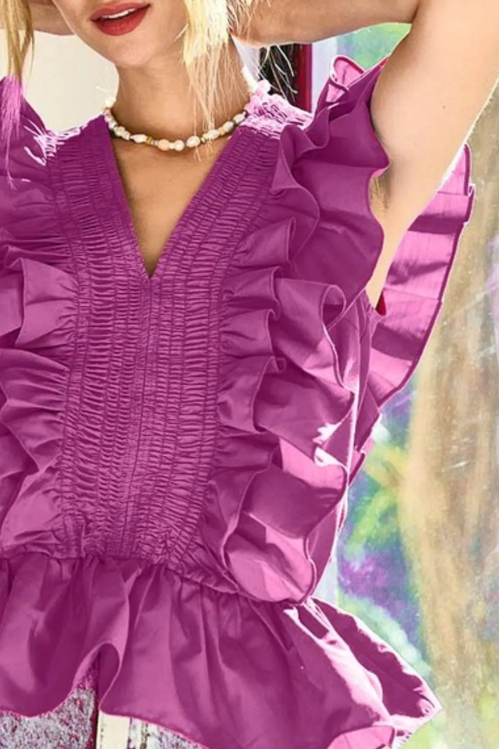 BiBi Woven Ruffled Top - Image 3
