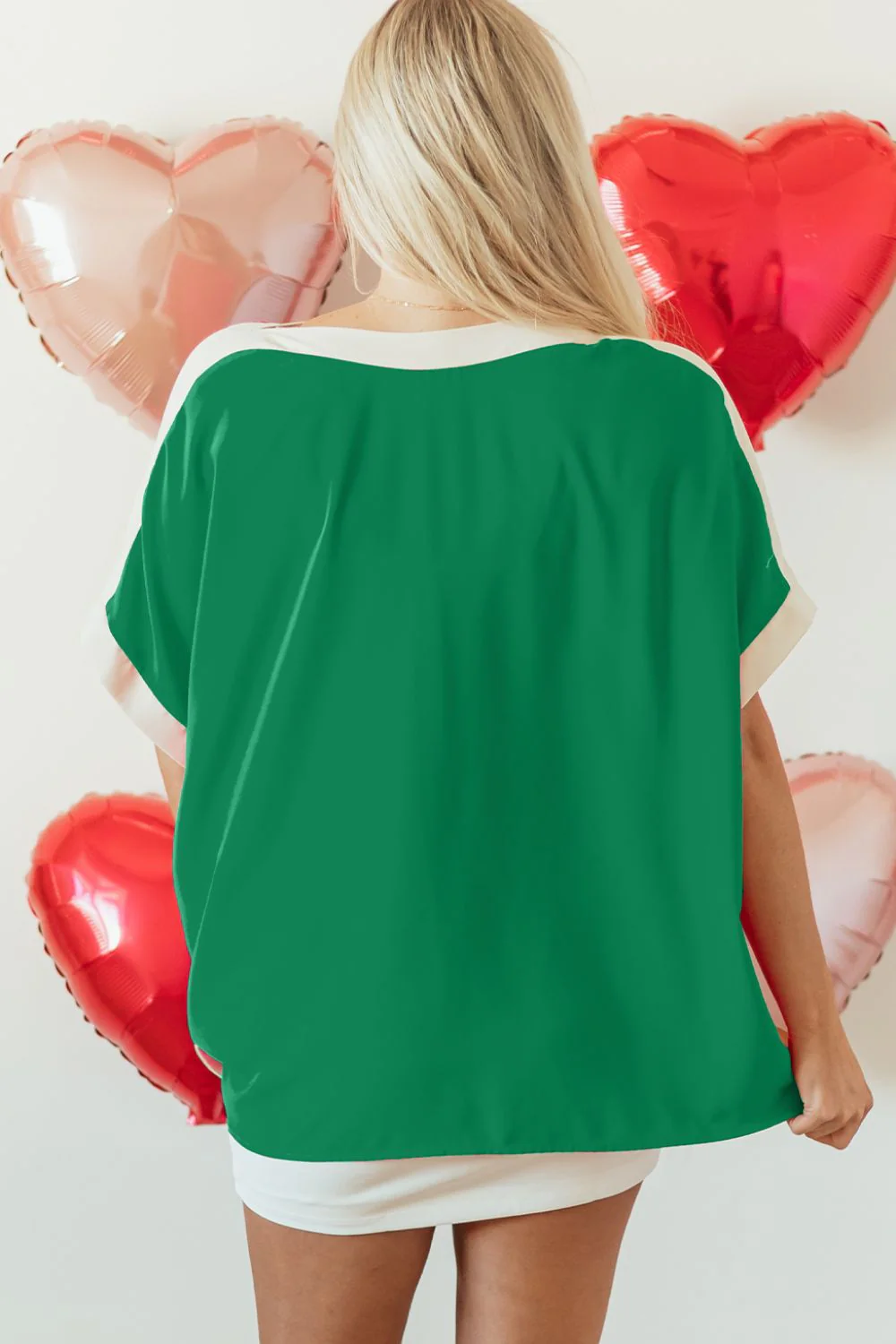Boat Neck Half Sleeve Blouse - Image 12