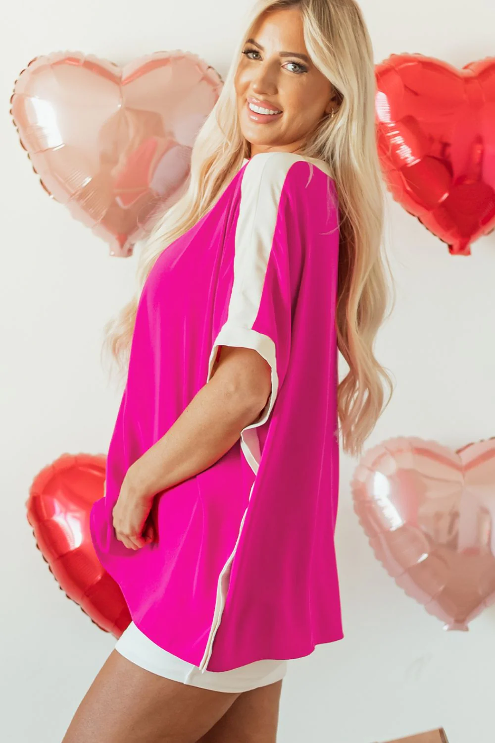 Boat Neck Half Sleeve Blouse - Image 4