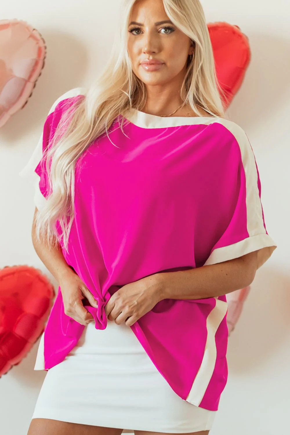 Boat Neck Half Sleeve Blouse - Image 5