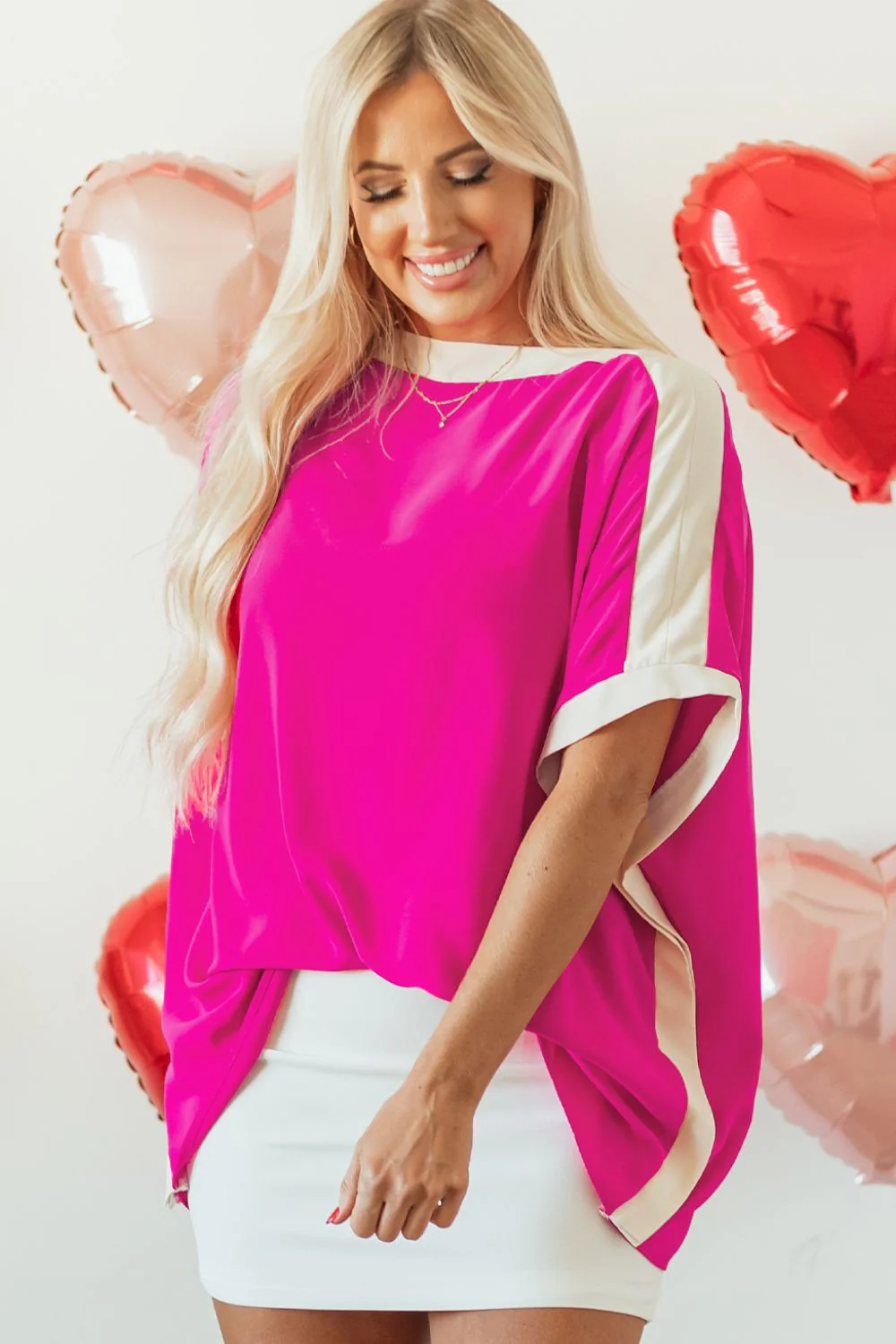Boat Neck Half Sleeve Blouse - Image 6