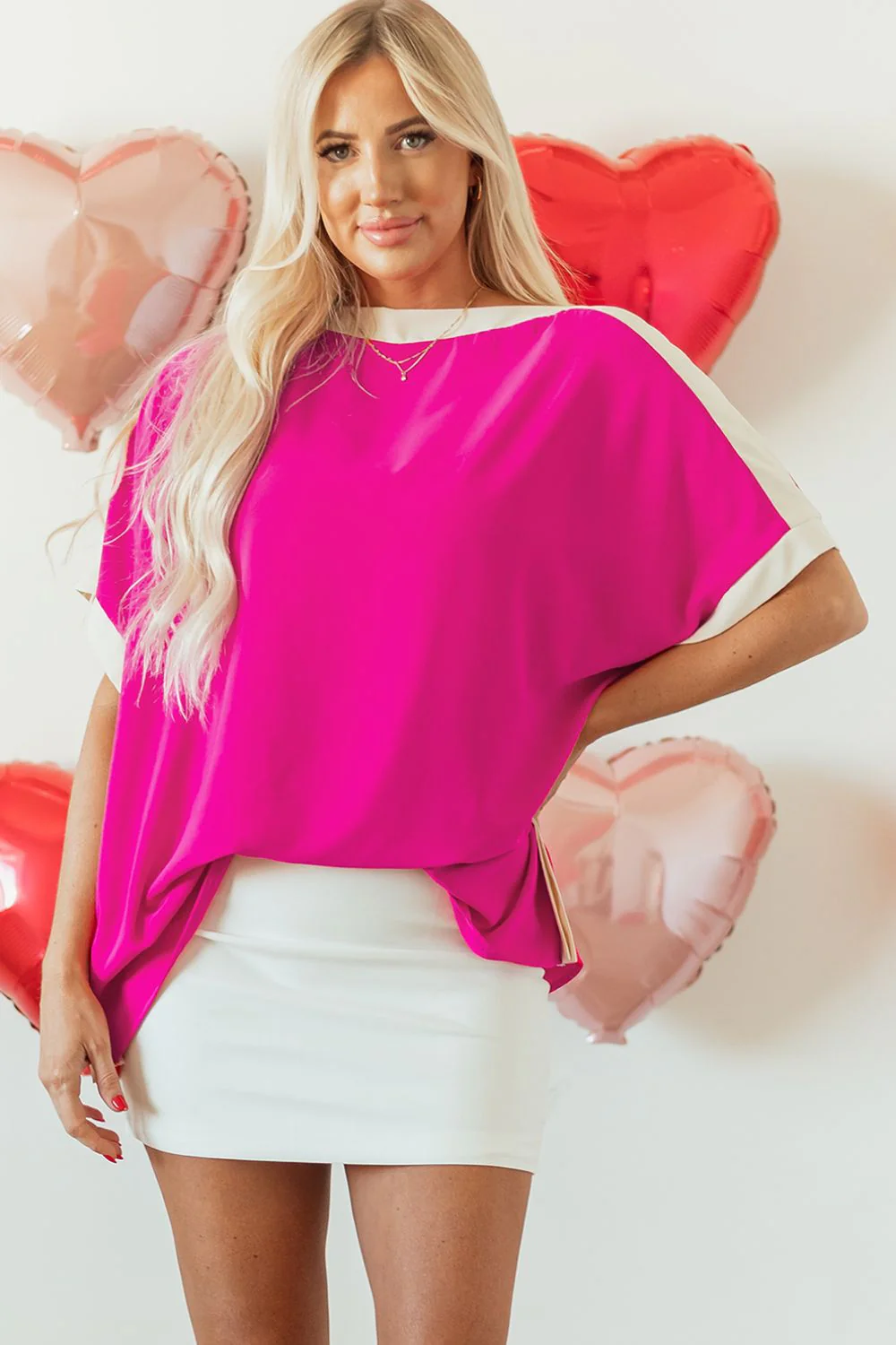 Boat Neck Half Sleeve Blouse - Image 7