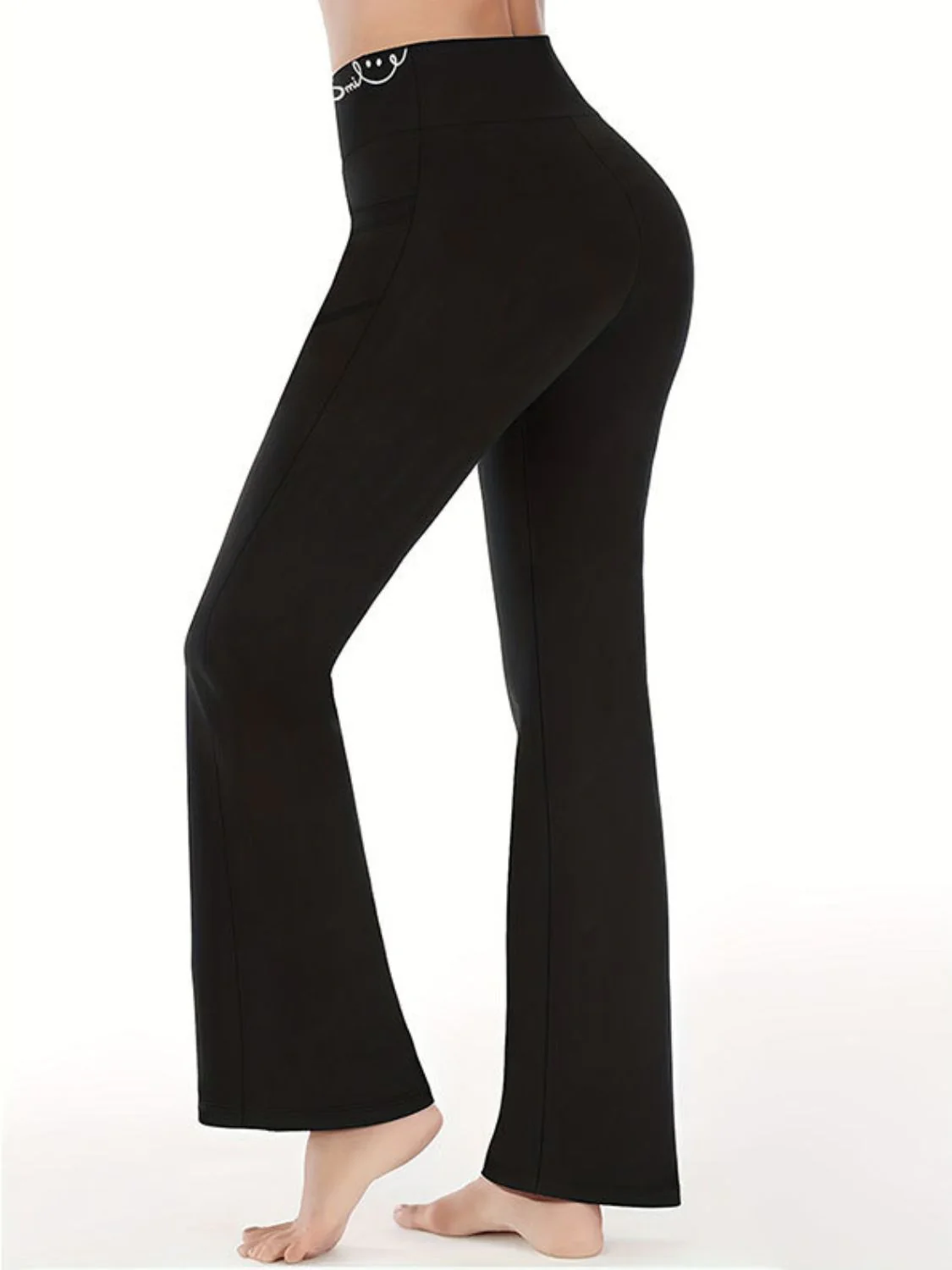 Bootcut High Rise Pants with Pockets - Image 2