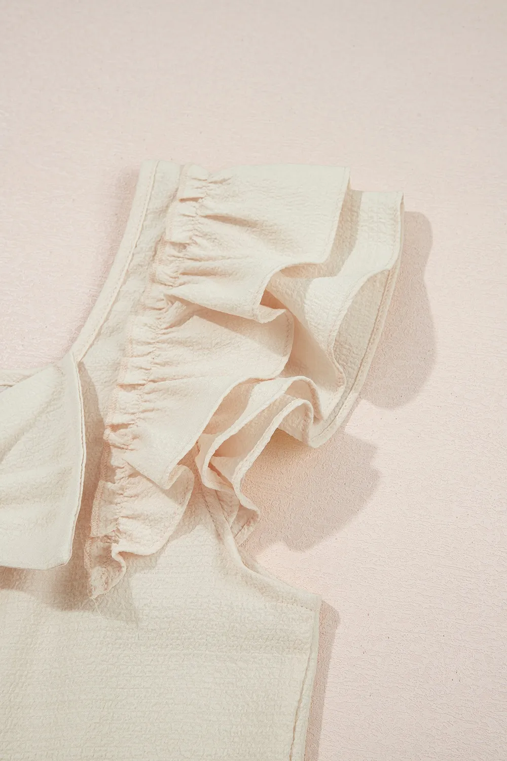 Bow Back Ruffled Cap Sleeve Blouse - Image 9