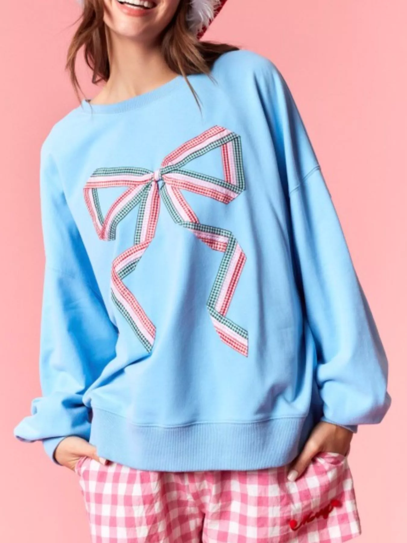 Bow Crew Neck Sweatshirt - Image 10