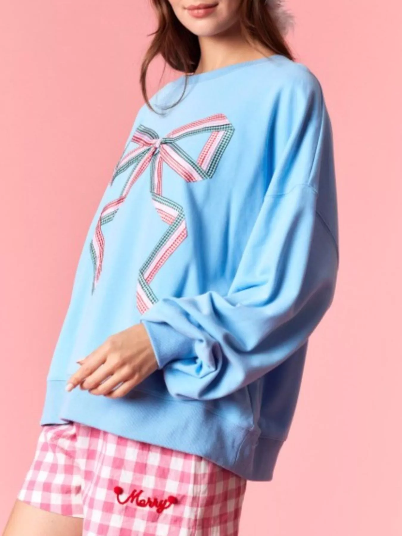 Bow Crew Neck Sweatshirt - Image 11
