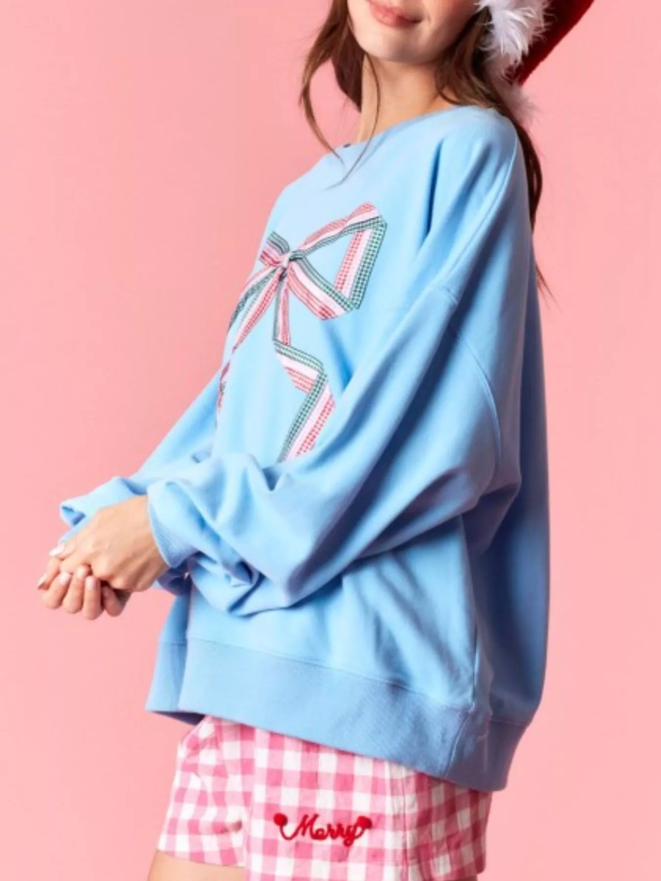 Bow Crew Neck Sweatshirt - Image 14