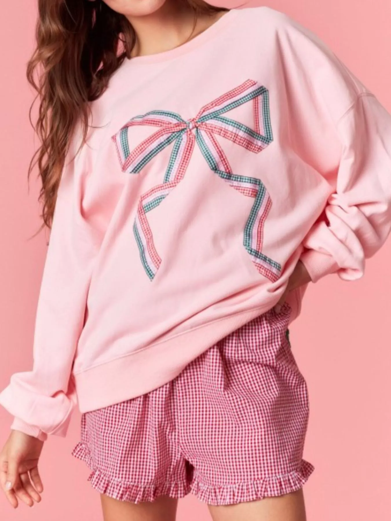 Bow Crew Neck Sweatshirt - Image 2