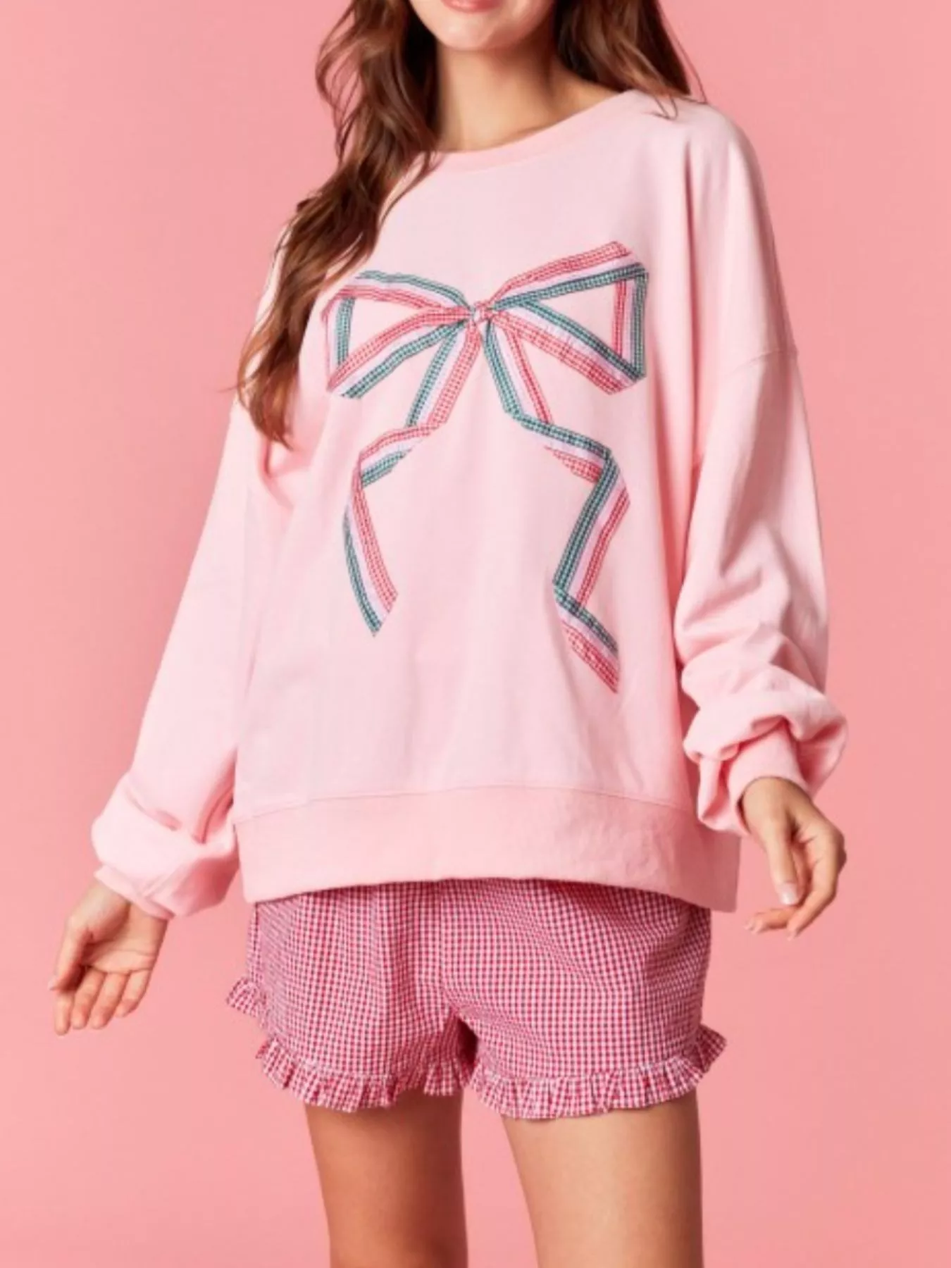 Bow Crew Neck Sweatshirt - Image 3